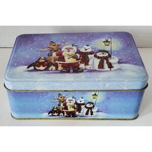 QVC CHRISTMAS TRINKET JEWELRY BOX SET IN A TIN BOX NEW